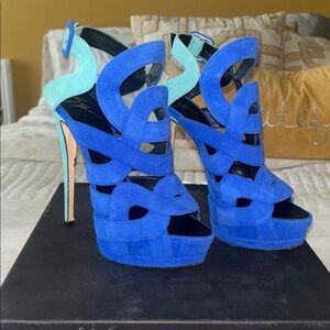 Giuseppe Zanotti Platform Suede Heels